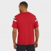 Футболка Atlanta Falcons Darius Rucker Collection by Fanatics Red Football Stripe Sleeve