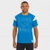 Футболка Detroit Lions Darius Rucker Collection by Fanatics Blue Football Stripe Sleeve