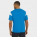 Футболка Detroit Lions Darius Rucker Collection by Fanatics Blue Football Stripe Sleeve