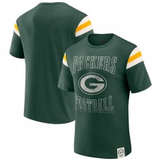 Футболка Green Bay Packers Darius Rucker Collection by Fanatics Green Football Stripe Sleeve