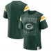 Футболка Green Bay Packers Darius Rucker Collection by Fanatics Green Football Stripe Sleeve