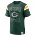 Футболка Green Bay Packers Darius Rucker Collection by Fanatics Green Football Stripe Sleeve