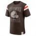 Футболка Cleveland Browns Darius Rucker Collection by Fanatics Brown Football Stripe Sleeve