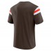 Футболка Cleveland Browns Darius Rucker Collection by Fanatics Brown Football Stripe Sleeve
