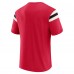 Arizona Cardinals Darius Rucker Collection by Fanatics Cardinal Football Stripe Sleeve T-Shirt