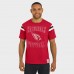 Arizona Cardinals Darius Rucker Collection by Fanatics Cardinal Football Stripe Sleeve T-Shirt