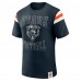 Футболка Chicago Bears Darius Rucker Collection by Fanatics Navy Football Stripe Sleeve