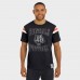 Cincinnati Bengals Darius Rucker Collection by Fanatics Black Football Stripe Sleeve T-Shirt