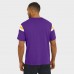 Minnesota Vikings Darius Rucker Collection by Fanatics Purple Football Stripe Sleeve T-Shirt