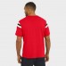 Kansas City Chiefs Darius Rucker Collection by Fanatics Red Football Stripe Sleeve T-Shirt