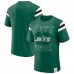 New York Jets Darius Rucker Collection by Fanatics Green Football Stripe Sleeve T-Shirt New York Jets Darius Rucker Collection by Fanatics Green Football Stripe Sleeve T-Shirt