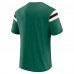 New York Jets Darius Rucker Collection by Fanatics Green Football Stripe Sleeve T-Shirt