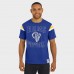 Los Angeles Rams Darius Rucker Collection by Fanatics Royal Football Stripe Sleeve T-Shirt