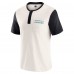 Jacksonville Jaguars Darius Rucker Collection by Fanatics Cream Henley Colorblock Slub Pocket T-Shirt