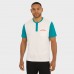 Футболка Miami Dolphins Darius Rucker Collection by Fanatics Cream Henley Colorblock Slub Pocket