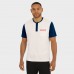 New England Patriots Darius Rucker Collection by Fanatics Cream Henley Colorblock Slub Pocket T-Shirt