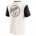Футболка Pittsburgh Steelers Darius Rucker Collection by Fanatics Cream Henley Colorblock Slub Pocket
