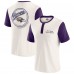 Футболка Baltimore Ravens Darius Rucker Collection by Fanatics Cream Henley Colorblock Slub Pocket