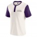 Футболка Baltimore Ravens Darius Rucker Collection by Fanatics Cream Henley Colorblock Slub Pocket