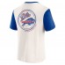 Футболка Buffalo Bills Darius Rucker Collection by Fanatics Cream Henley Colorblock Slub Pocket