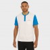 Футболка Detroit Lions Darius Rucker Collection by Fanatics Cream Henley Colorblock Slub Pocket