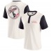 Футболка Houston Texans Darius Rucker Collection by Fanatics Cream Henley Colorblock Slub Pocket