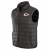 Kansas City Chiefs NFL x Darius Rucker Collection by Fanatics Black Packable Full-Zip Vest with Travel Bag