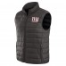 New York Giants NFL x Darius Rucker Collection by Fanatics Black Packable Full-Zip Vest with Travel Bag