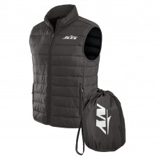 New York Jets NFL x Darius Rucker Collection by Fanatics Black Packable Full-Zip Vest with Travel Bag New York Jets NFL x Darius Rucker Collection by Fanatics Black Packable Full-Zip Vest with Travel Bag