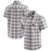 Cincinnati Bengals Darius Rucker Collection by Fanatics Gray Team Plaid Short Sleeve Full-Snap Shirt