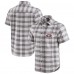 San Francisco 49ers Darius Rucker Collection by Fanatics Gray Team Plaid Short Sleeve Full-Snap Shirt San Francisco 49ers Darius Rucker Collection by Fanatics Gray Team Plaid Short Sleeve Full-Snap Shirt