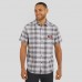 San Francisco 49ers Darius Rucker Collection by Fanatics Gray Team Plaid Short Sleeve Full-Snap Shirt