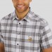 Minnesota Vikings Darius Rucker Collection by Fanatics Gray Team Plaid Short Sleeve Full-Snap Shirt