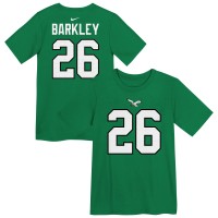 Дошкольникам Philadelphia Eagles Saquon Barkley Nike Kelly Green Player Name & Number T-Shirt