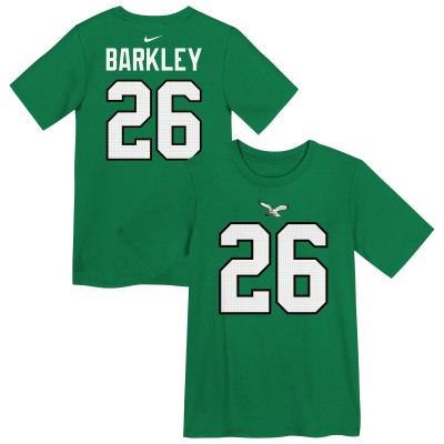 Дошкольникам Philadelphia Eagles Saquon Barkley Nike Kelly Green Player Name & Number T-Shirt