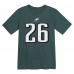 Дошкольникам Philadelphia Eagles Saquon Barkley Nike Midnight Green Player Name & Number T-Shirt