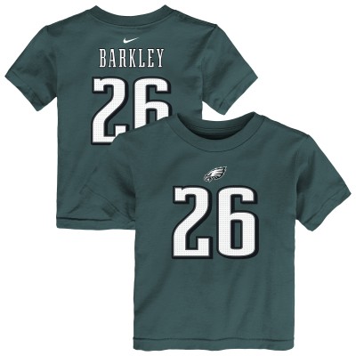 Toddler Philadelphia Eagles Saquon Barkley Nike Midnight Green Player Name & Number T-Shirt