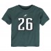 Toddler Philadelphia Eagles Saquon Barkley Nike Midnight Green Player Name & Number T-Shirt