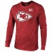 Футболка с длинным рукавом Patrick Mahomes Kansas City Chiefs Majestic Threads Super Bowl LIX Player Name & Number Tri-Blend - Red