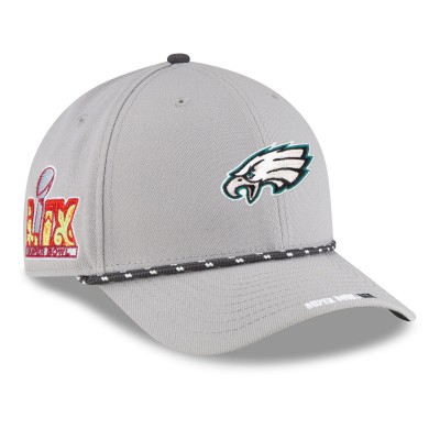 Бейсболка Philadelphia Eagles New Era Super Bowl LIX Opening Night 9FORTY - Gray