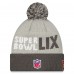 Шапка с помпоном Kansas City Chiefs New Era Super Bowl LIX Opening Night Knit - Gray