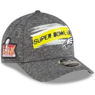 Бейсболка Philadelphia Eagles New Era Super Bowl LIX 9FORTY A-Frame - Gray