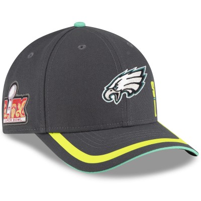 Бейсболка Philadelphia Eagles New Era Super Bowl LIX 9FORTY - Gray