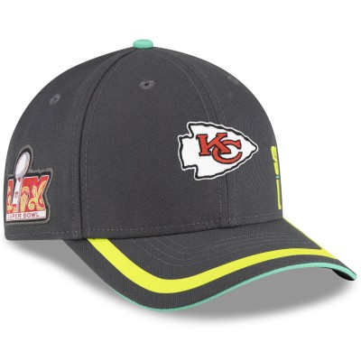 Бейсболка Kansas City Chiefs New Era Super Bowl LIX 9FORTY - Gray
