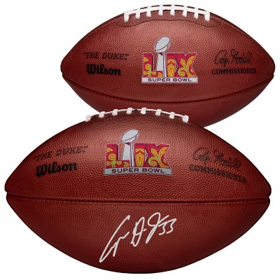 Cooper DeJean Philadelphia Eagles Autographed Authentic Super Bowl LIX Wilson Duke Football