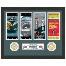 Philadelphia Eagles Highland Mint Super Bowl LIX 13 x 13 Road To The Championship Ticket Bronze Coin Photo Mint