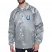 Indianapolis Colts Starter Gray Retro Logo Raglan Coaches Full-Snap Jacket