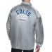 Indianapolis Colts Starter Gray Retro Logo Raglan Coaches Full-Snap Jacket