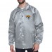 Jacksonville Jaguars Starter Gray Retro Logo Raglan Coaches Full-Snap Jacket
