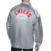 Куртка на кнопках Kansas City Chiefs Starter Retro Logo Raglan Coaches - Gray